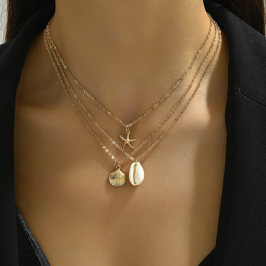 Korean Style Simple Fashion Women's Summer Ocean Style Personalized Necklace